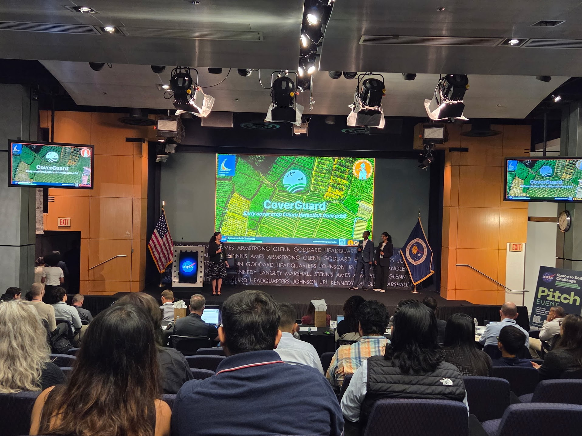 CoverGuard pitch at NASA Headquarters